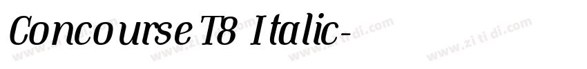ConcourseT8 Italic字体转换